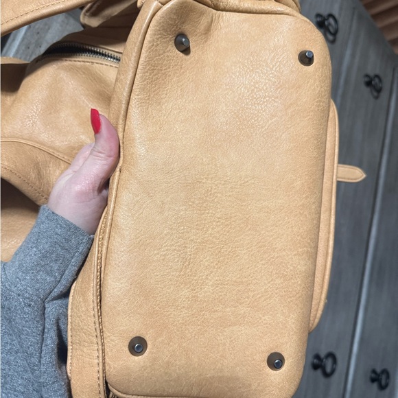 Wrangler Tan and Brown Leather Backpack main image 2